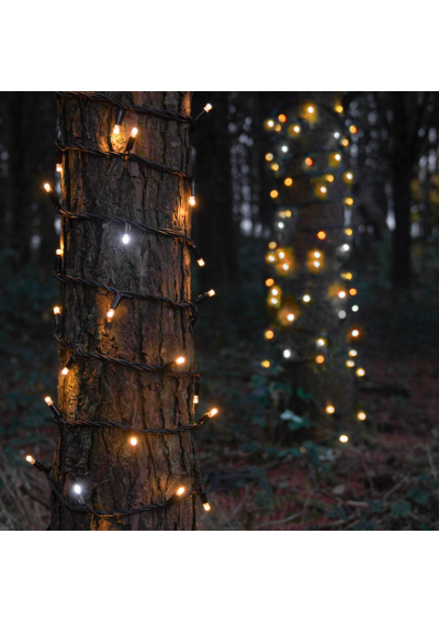 Lauko LED Girlianda Flash (Blykstės) F., 63m, 1000 Šaltai Baltų LED | IP44 | Girlianda.lt