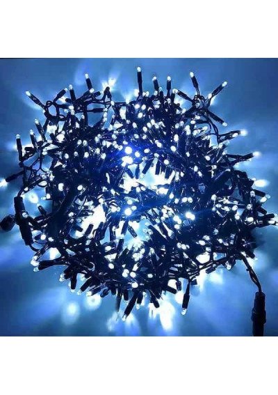 Lauko LED Girlianda Flash (Blykstės) F., 30m, 500 Šaltai Baltų LED | IP44 | Girlianda.lt