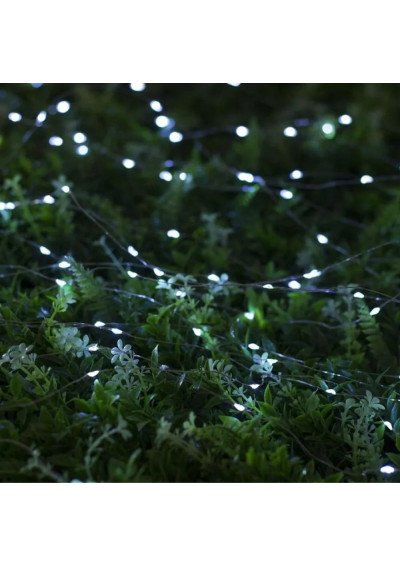 Vielinė Girlianda "Rasa" 100m, 1000 Šaltai Baltų LED, Žalias Laidas | Girlianda.lt