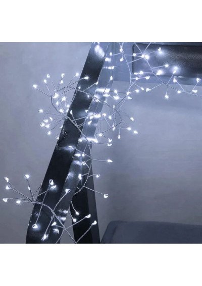 Vielinė Girlianda „Pasaka“ 50m, 2000 Šaltai Baltų LED | 8 Režimai | Girlianda.lt