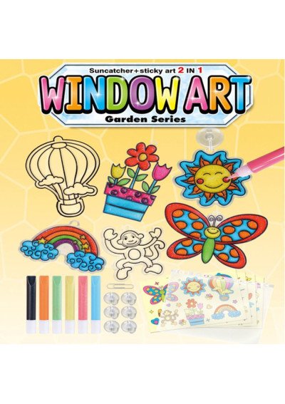 Window Art Kūrybinis Rinkinys | Piešimas ant Langų Vaikams | Girlianda.lt