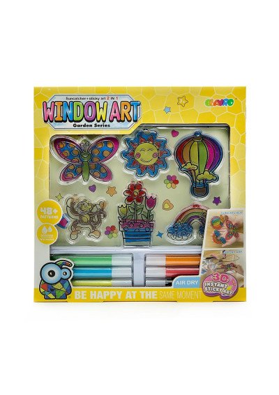 Window Art Kūrybinis Rinkinys | Piešimas ant Langų Vaikams | Girlianda.lt