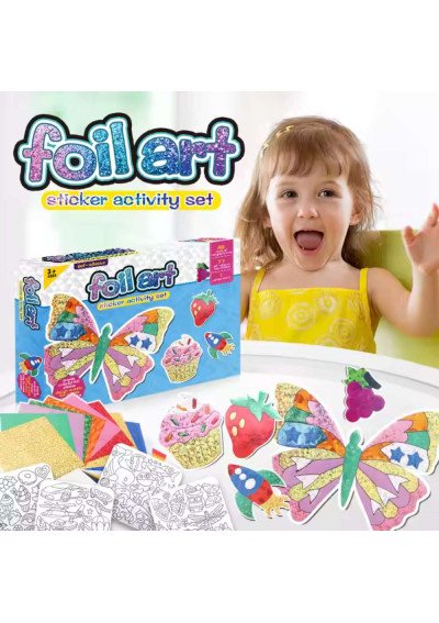 Foil Art Kūrybinis Rinkinys Vaikams | Folijos Menas | Girlianda.lt