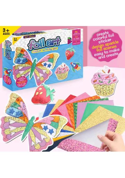 Foil Art Kūrybinis Rinkinys Vaikams | Folijos Menas | Girlianda.lt