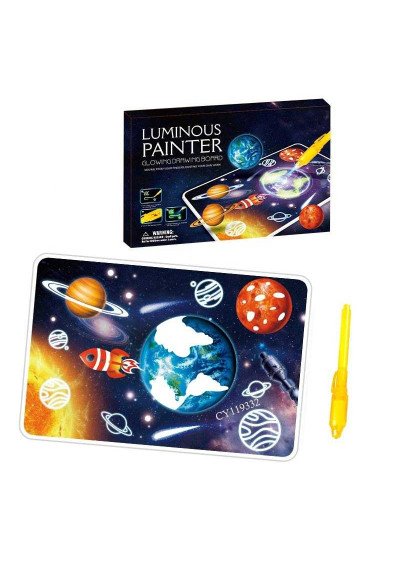 Piešimas Šviesa A3 Lenta | Šviečiantis Tapybos Rinkinys | Girlianda.lt