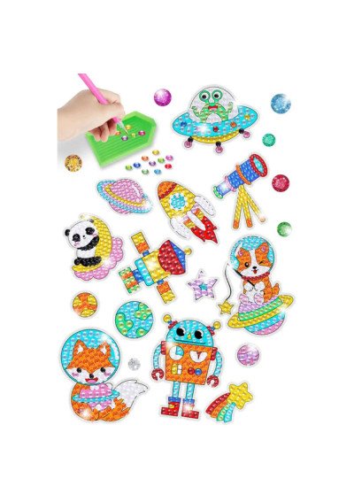 Deimantinė Mozaika Kosmosas | Kūryba Vaikams | Girlianda.lt