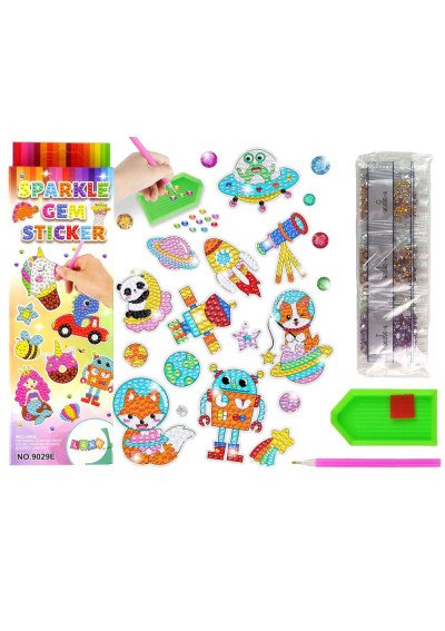 Deimantinė Mozaika Kosmosas | Kūryba Vaikams | Girlianda.lt