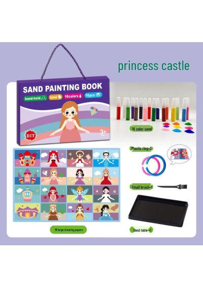 Piešimas Smėliu: Princesės (16 kortelių) | Kūryba | Girlianda.lt