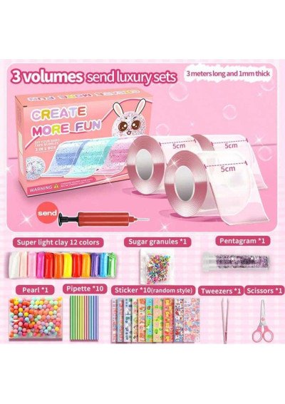 Kūrybinis Nano Tape Rinkinys Vaikams | "Pasidaryk Pats" | Girlianda.lt