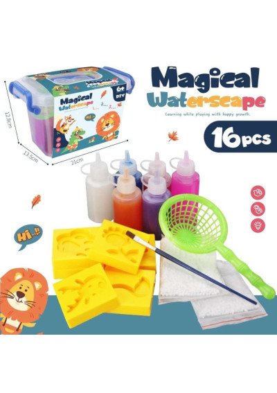 Aqua Gelz Kūrybinis Rinkinys (16 dalių) | Gelio Figūrėlės | Girlianda.lt