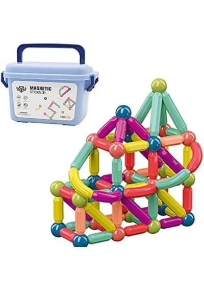 Magnetinės Kaladėlės 100 d. | Konstruktorius Vaikams | Girlianda.lt