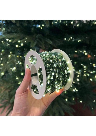 50m "Rasa" šiltai balta LED girlianda – Jūsų šventiniam dekorui!