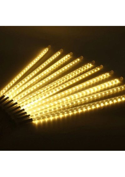 Lauko Girlianda „Meteorai“ 8 vnt, 50cm | Šiltai Balta | IP44 | Girlianda.lt