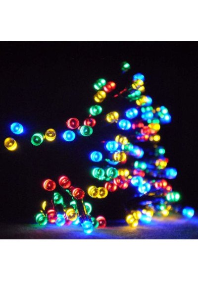 Vidaus Girlianda 100 LED Įvairiaspalvė, 8m | Režimų Valdymas | Girlianda.lt