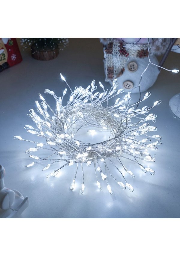 Girlianda „Pasaka“ 25m, 1200 Šaltai Baltų LED