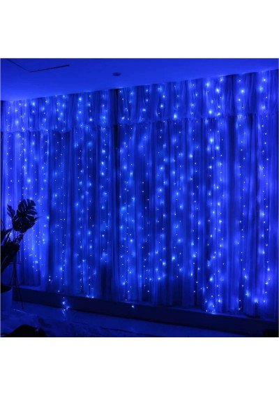 Užuolaida girlianda 3x3 mėlyna