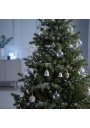 Kalėdų eglė papuošta šaltai balta vieline girlianda Rasa 500 LED