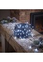Modernus šventinis kiemo ir lauko medžių apšvietimas su šaltai balta 30m girlianda 500 LED