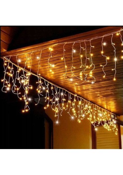 Mėlyna lauko girlianda Varvekliai 300 LED | 15 metrų namo papuošimas