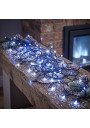 Stambiu planu mėlynai šviečiantys 1000 LED diodai su blykstės Flash efektu