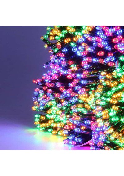 Lauko LED Girlianda su Flash (Blykstės) F., 63m, 1000 Įv. LED | IP44 | Girlianda.lt