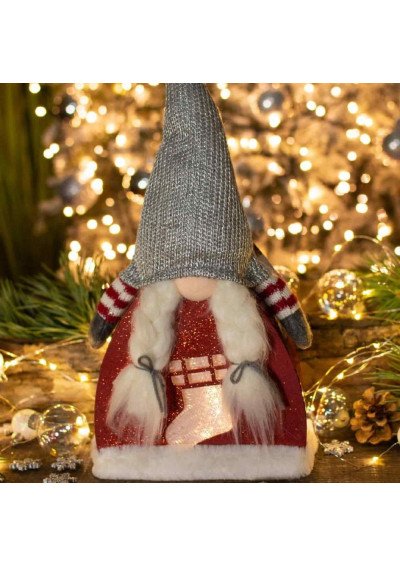 Kalėdinis Nykštukas su led šviesa