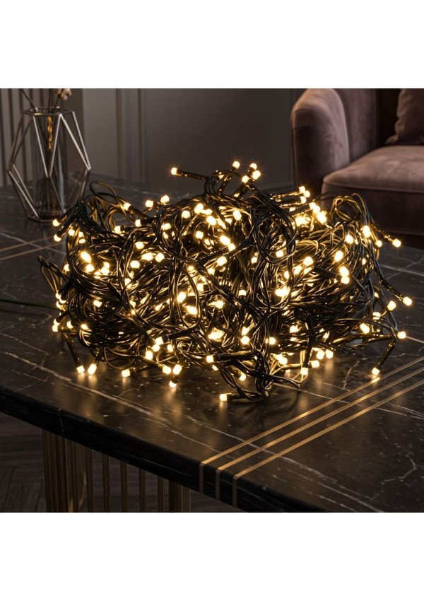 Vidaus girlianda 300 LED šiltai balta