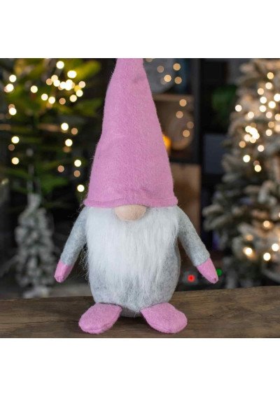 Kalėdinis Nykštukas 70cm. rožinis