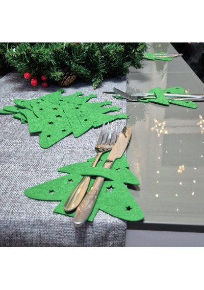 Žalias stalo įrankių įdėklas 12vnt.