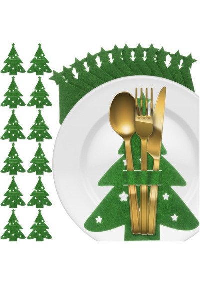 Žalias stalo įrankių įdėklas 12vnt.