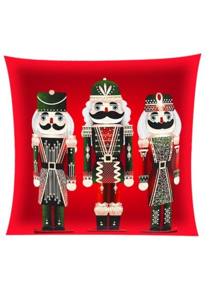 Dėkoratyvinis pagalvės užvalkalas raudonas
