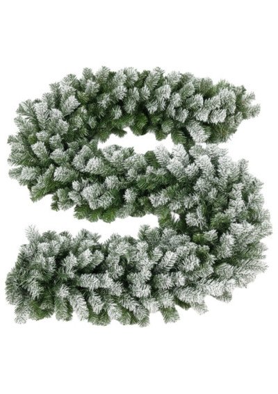 Eglės girlianda su sniegu 2.7 m.