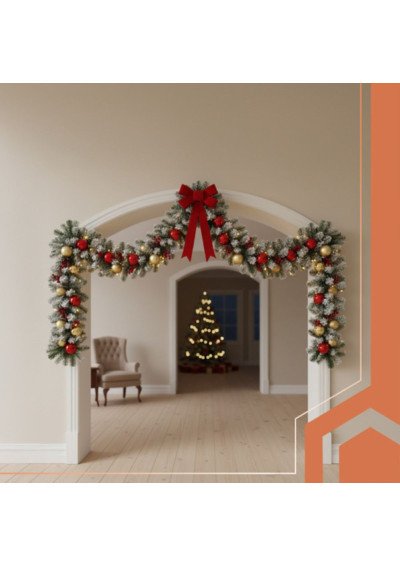 Eglės girlianda su sniegu 2.7 m.