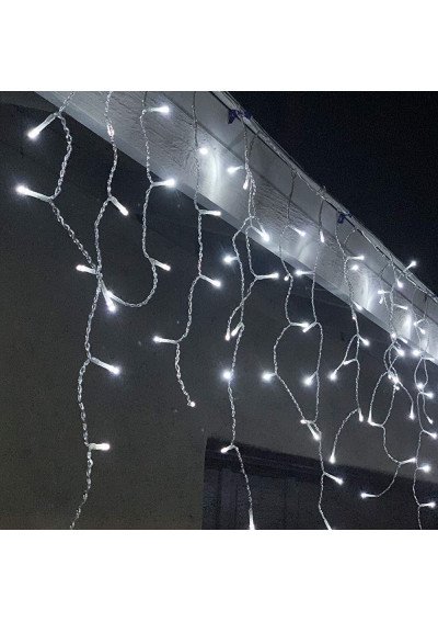 Lauko girlianda varvekliai 500LED 22.5m. Šaltai balti