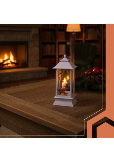 Kalėdinis žibintas baltas