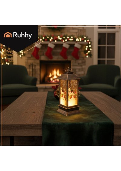 Kalėdinis žibintas rudas