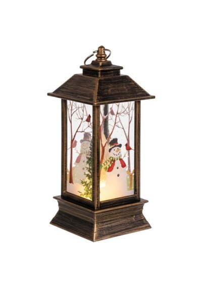 Kalėdinis žibintas rudas