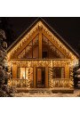 Lauko girlianda Varvekliai 500 LED 22,5 m šiltai balta su 8 režimų valdikliu pakuotėje