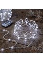 200m Girlianda Rasa 2000 LED Šaltai Balta (IP44, Pultelis) | Girlianda.lt