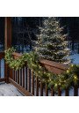 Kompaktiškas pultelis ir drėgmei atsparus IP44 maitinimo adapteris 2000 LED girliandai