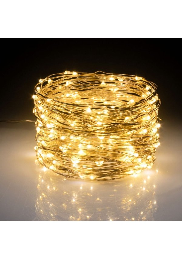 "RASA Light" Girlianda 200m, 2000 Šiltai Baltų LED
